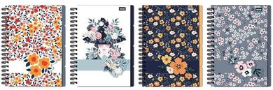 Beniamin, kołozeszyt B5, 96 kartek, kratka, Flower, 1 szt.