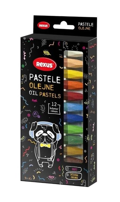 Beniamin, kredki pastelowe jumbo, 12 kolorów