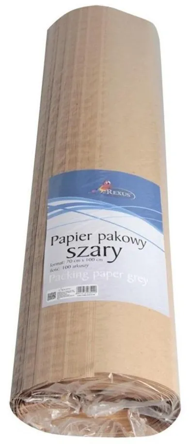 Beniamin, papier pakowy, szary, 100 arkuszy