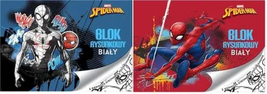 Beniamin, Spider-Man, blok rysunkowy, biały, A4, 20 kartek