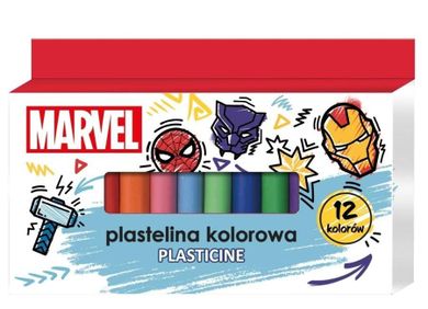 Beniamin, The Avengers, plastelina szkolna, 12 kolorów