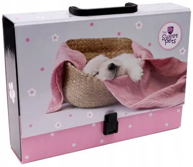 Beniamin, The sweet pets, teczka z rączką, walizeczka, pies, 1 szt.