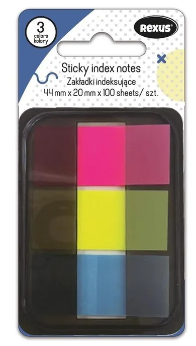 Beniamin, zakładki indeksujące, 3 kolory, 2-4,4 cm