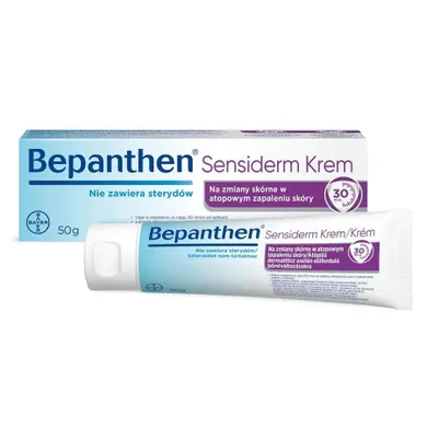 Bepanthen, Sensiderm, krem na atopowe zapalenie skóry, 50g