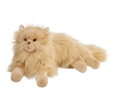 Beppe, Kot perski, leżący, maskotka, beżowy, 36 cm