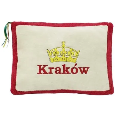 Beppe, Kraków, maskotka-poduszka, czerwona, 34-24 cm