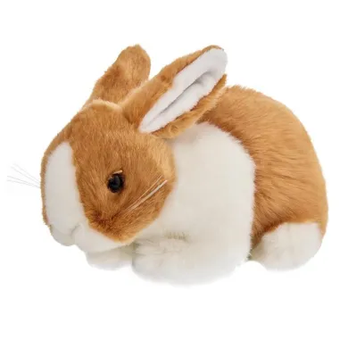 Beppe, Króliczek, maskotka, brązowo-biały, 18 cm