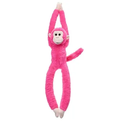 Beppe, małpka wisząca, maskotka, fuksja, 55 cm