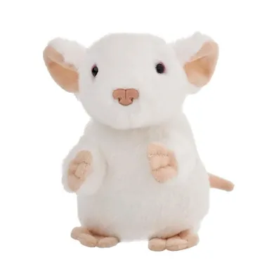 Beppe, Mysz, maskotka, biała, 13 cm