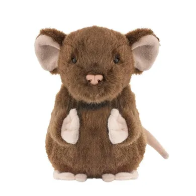 Beppe, Mysz, maskotka, brązowa, 13 cm
