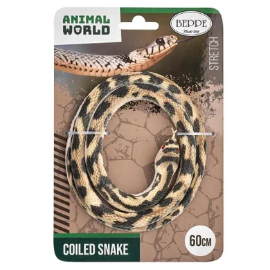 Beppe, wąż gumowy, beżowo-brązowy, 60 cm