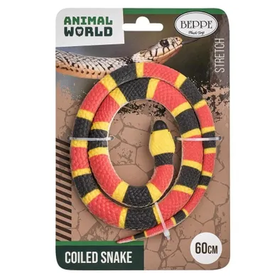 Beppe, wąż gumowy, koralowy, 60 cm