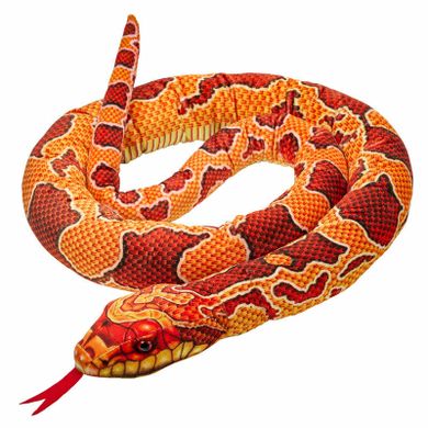 Beppe, Wąż, maskotka, czerwono-pomarańczowa, 180 cm