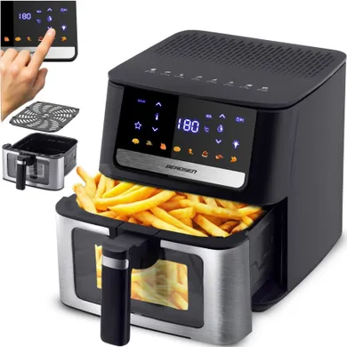 Berdsen, frytkownica beztłuszczowa, air fryer, 1700W, czarny, 6,5l, BD-655