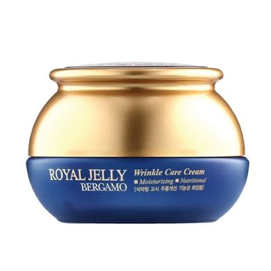 Bergamo, Royal Jelly Wrinkle Care Cream, krem przeciwzmarszczkowy z mleczkiem pszczelim, 50 ml