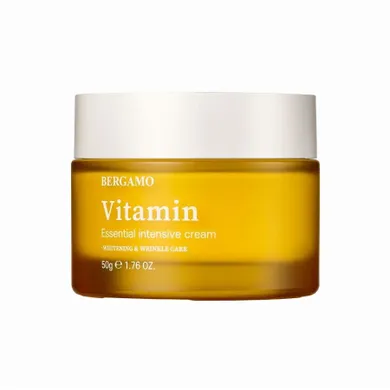 Bergamo, Vitamin Essential Intensive Cream, krem do twarzy z witaminą C, 50 g