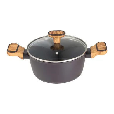 Bergner, Charcoal, garnek multiclad z pokrywą, 20 cm