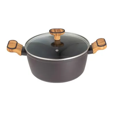 Bergner, Charcoal, garnek multiclad z pokrywą, 24 cm