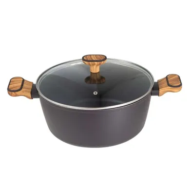 Bergner, Charcoal, garnek multiclad z pokrywą, 28 cm