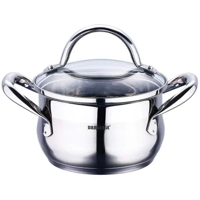 Bergner, Gourmet Line, garnek stalowy, 1,7l
