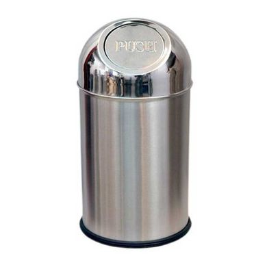 Bergner, stalowy kosz na śmieci typu push, BG-5120, 10 l