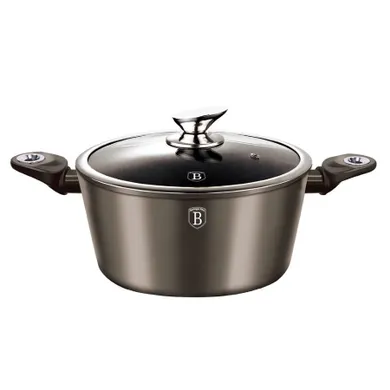 Berlinger Haus, Carbon Metallic, garnek granitowy, 6.5l