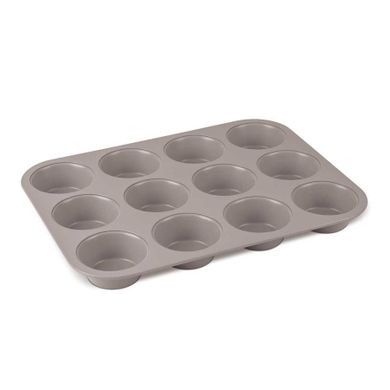 Berlinger Haus, forma tytanowa do 12 muffinek, taupe