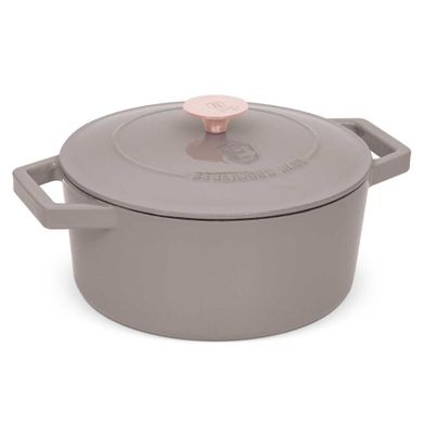 Berlinger Haus, garnek żeliwny, taupe, 24 cm, 4,35l
