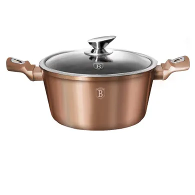 Berlinger Haus, Rose Gold, garnek granitowy, 6,5l