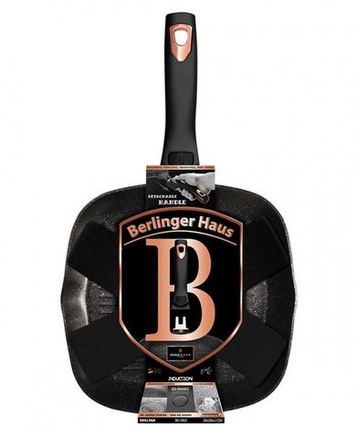 Berlinger Haus, Rose Gold, patelnia grillowa z odpinaną rączką