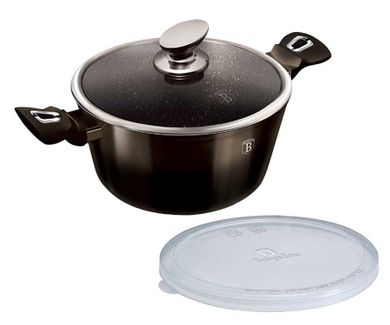 Berlinger Haus, Shiny Black, garnek granitowy, 6.1l