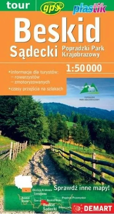 Beskid Sądecki. Mapa turystyczna 1:50 000