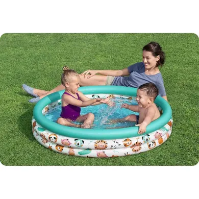 Bestway, basen dmuchany, zwierzęta safari, 25-122 cm