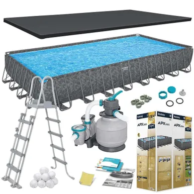 Bestway, basen ogrodowy, stelażowy, 11w1, 956-488-132 cm