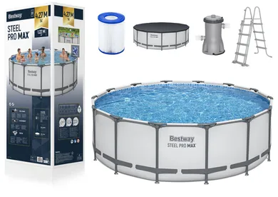 Bestway, basen ogrodowy, stelażowy, 427-122 cm