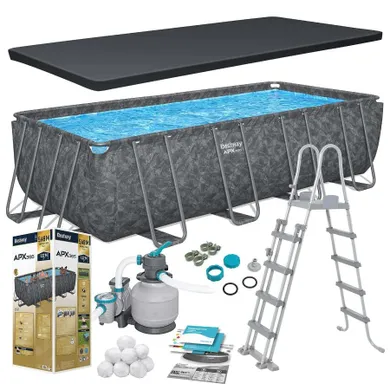 Bestway, basen stelażowy, ogrodowy 549-274-132 cm, zestaw 11w1