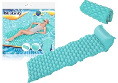 Bestway, dmuchany materac plażowy, turkusowy, 213-86 cm