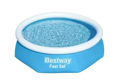 Bestway, Fast Set, basen rozporowy z pompą filtracyjną, 2.44-61 cm