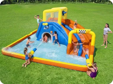 Bestway, Mega Park, plac zabaw dmuchany, 551-502-265 cm