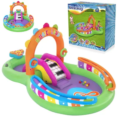 Bestway, Sing 'N splash, plac zabaw, dmuchany, 295-190-137 cm
