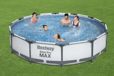 Bestway, Steel Pro Max, basen stelażowy z pompą filtracyjną, 3,66-0,76m