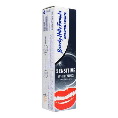 Beverly Hills, Natural White, Sensitive, wybielająca pasta do zębów, 100 ml