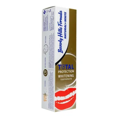 Beverly Hills, Natural White Total Protection Teeth Whitening Toothpaste, wybielająca pasta do zębów, 100 ml