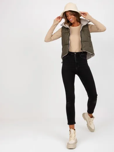 Bezrękawnik damski, khaki, Honey Winter