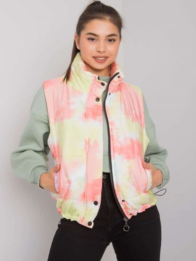 Bezrękawnik damski, żółty, Italy Moda