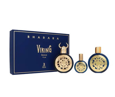 Bharara, Viking Beirut Edp 100 ml + Parfum 30 ml + Body Lotion 180 ml, zestaw perfum