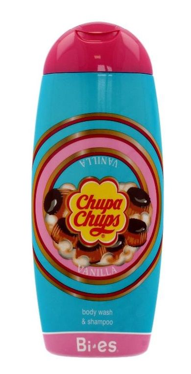 Bi-es, Chupa Chups, żel pod prysznic i szampon 2w1, vanilla, 250 ml