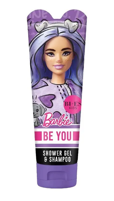 Bi-es, Kids, Barbie, Be you, żel pod prysznic i szampon, 2w1, 240 ml