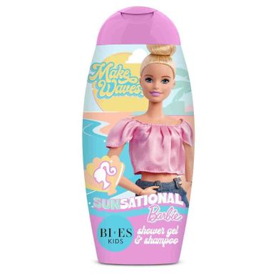 Bi-es, Kids, Barbie, Sunsational, żel pod prysznic i szampon, 2w1, 250 ml