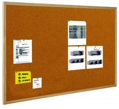 Bi-Office, tablica korkowa, rama drewniana, 50 x 70 cm